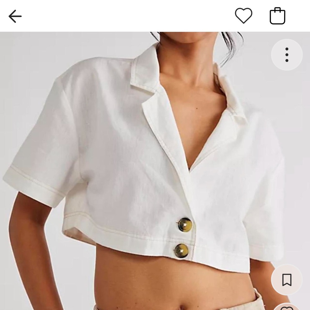 Free People Honeydew Crop Top